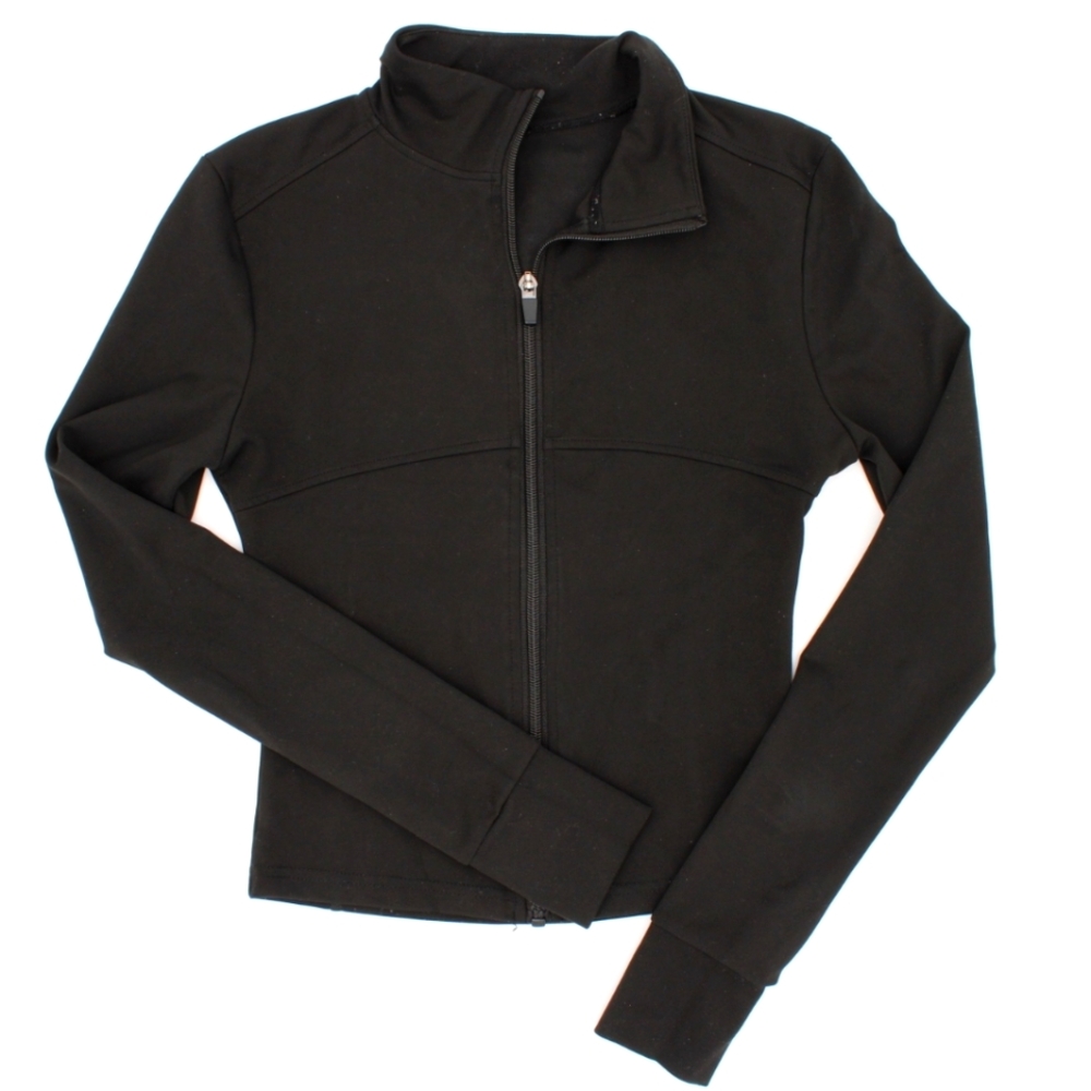 Shein Black Full-Zip Athletic Jacket – Size S